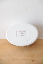 Temptations By Tara Blue & Brown Ribbed Scalloped Oval Small Casserole Dish
