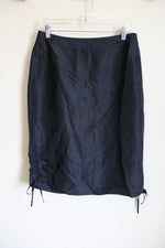 Emanuel Ungaro Drawstring Dark Navy Blue Skirt | 10