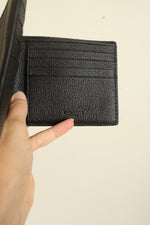 Coach ID Billfold Men's Black Pebble Leather Wallet