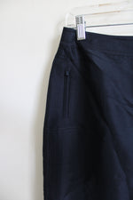 Emanuel Ungaro Drawstring Dark Navy Blue Skirt | 10
