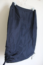 Emanuel Ungaro Drawstring Dark Navy Blue Skirt | 10