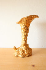 Hand Decorated 22K Gold USA Weeping-Bright Gold Vase