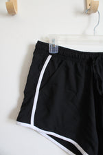 NEW Aeropostale Black & White Athletic Shorts | L