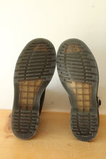 Dr. Martens Black Leather Pascal Silver Chain Boots | Size 7