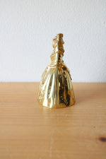 Vintage Cast Brass Victorian Lady Dinner Bell