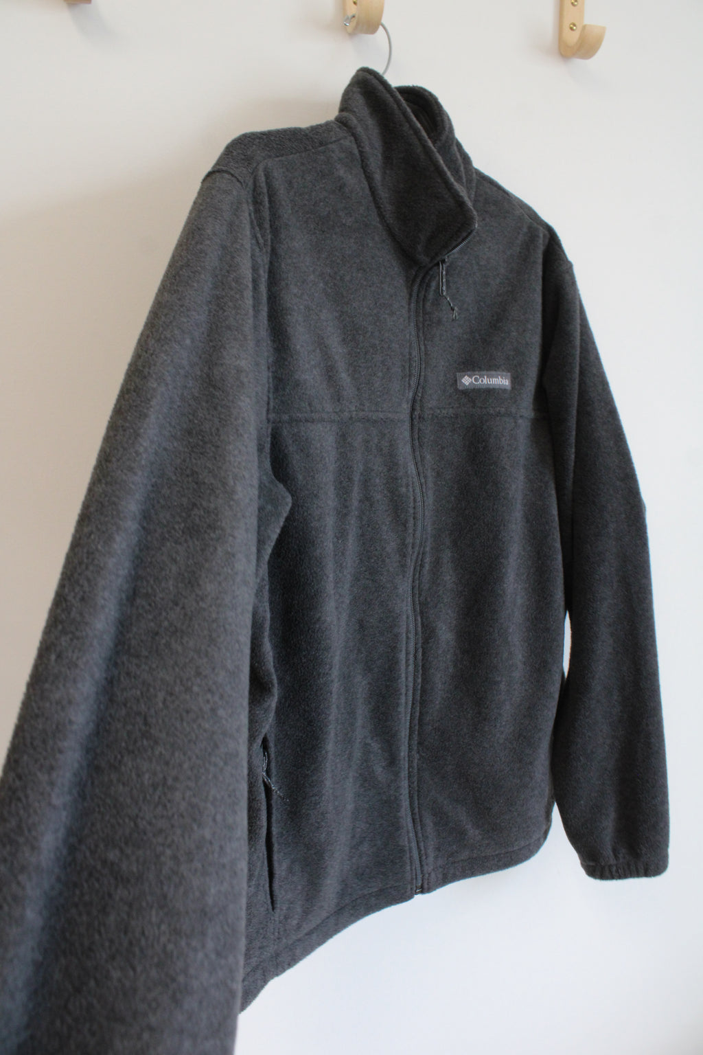 Columbia Gray Fleece Zip Up Jacket | L