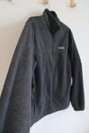 Columbia Gray Fleece Zip Up Jacket | L