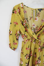 Lily Rose Yellow Gold Floral Romper | XS
