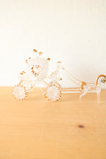 Vintage Hand Blown Spun Glass Cinderella Pumpkin Carriage