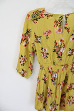 Lily Rose Yellow Gold Floral Romper | XS