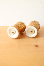 Weeping Gold Salt & Pepper Shakers