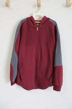 Athletic Works Maroon Ribbed Hoodie | 10/12