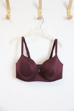 NEW Tommy John Second Skin Lightly Lined Wine Red Demi Bra | 38DD