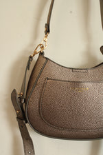 Pourchet Paris Bronze Metallic Messenger Bag