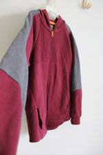 Athletic Works Maroon Ribbed Hoodie | 10/12