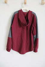 Athletic Works Maroon Ribbed Hoodie | 10/12