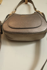 Pourchet Paris Bronze Metallic Messenger Bag