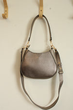 Pourchet Paris Bronze Metallic Messenger Bag