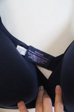 NEW Tommy John Cool Cotton Lightly Lined Navy Wireless Bra | 38DD