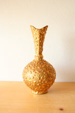 Hand Decorated 22K Weeping Gold Vase