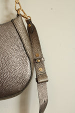Pourchet Paris Bronze Metallic Messenger Bag