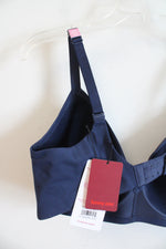 NEW Tommy John Cool Cotton Lightly Lined Navy Wireless Bra | 38DD