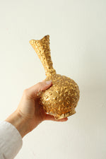 Hand Decorated 22K Weeping Gold Vase