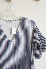 NEW Crosby By Mollie Burch Blue & White Striped Carson Dress | XS