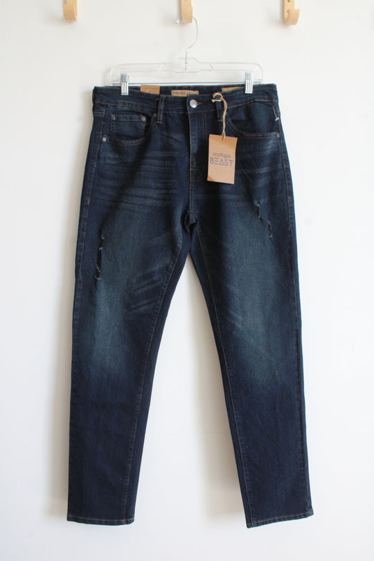 NEW Indigo Beast Slim Straight Dark Wash Jeans | 32X32