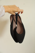 Rothy's The Almond Slingback Black Knit Flats | Size 10.5