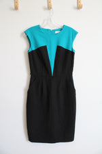 Calvin Klein Blue & Black Sheath Dress | 2