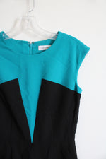 Calvin Klein Blue & Black Sheath Dress | 2