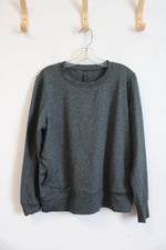 Gaiam Green Heathered Front Pocket Sweatshirt | L