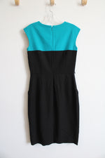 Calvin Klein Blue & Black Sheath Dress | 2