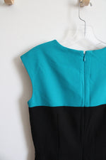 Calvin Klein Blue & Black Sheath Dress | 2
