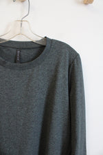 Gaiam Green Heathered Front Pocket Sweatshirt | L