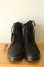 NEW Dr. Martens Combs Black Leather Combat Boots | Size 9