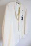 NEW Haggar Black Label Cream Wool Blend Blazer | 46R