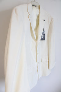 NEW Haggar Black Label Cream Wool Blend Blazer | 46R