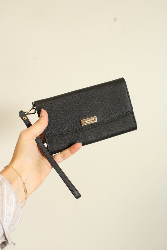 Kate Spade Black Wristlet Wallet