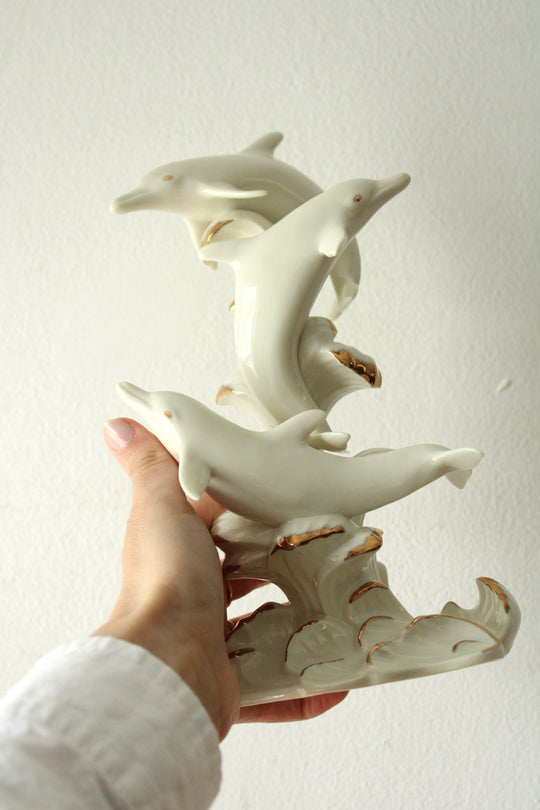 Lenox Wave Dancers Dolphin Porcelain Figurine