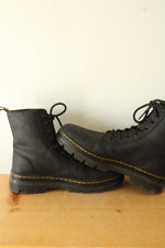 NEW Dr. Martens Combs Black Leather Combat Boots | Size 9