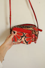 Coach Poppy Floral Scarf Print Crossbody Flight Bag & Wallet