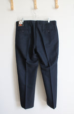 NEW Dockers Tailored Straight Fit Flat Front Navy Trouser Pants | 36X29