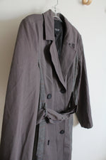 Simply Vera Wang Gray Houndstooth Belted Jacket | M