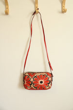 Coach Poppy Floral Scarf Print Crossbody Flight Bag & Wallet
