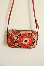Coach Poppy Floral Scarf Print Crossbody Flight Bag & Wallet