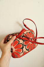 Coach Poppy Floral Scarf Print Crossbody Flight Bag & Wallet