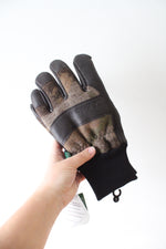 NEW L.L. Bean Scotchgard Leather Camo Gloves | L