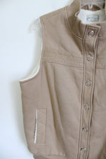 Studio Works Sport Fleece Lined Brown Vest | L